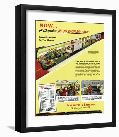 Schwartz - A Complete Recreation Car-Don Schwartz-Framed Art Print