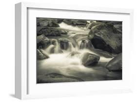 Schwartz - Blue Flowing-Don Schwartz-Framed Art Print