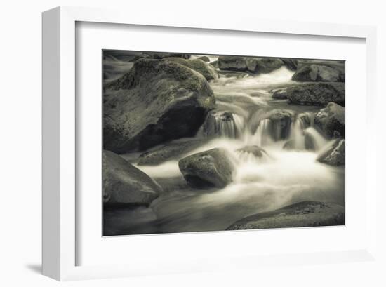 Schwartz - Blue Flowing-Don Schwartz-Framed Art Print