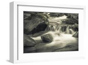 Schwartz - Blue Flowing-Don Schwartz-Framed Art Print