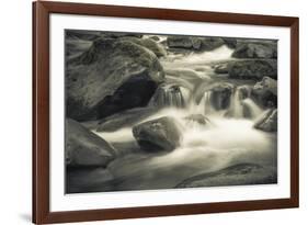 Schwartz - Blue Flowing-Don Schwartz-Framed Art Print