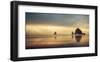 Schwartz - Haystack Sunset-Don Schwartz-Framed Premium Giclee Print