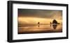 Schwartz - Haystack Sunset-Don Schwartz-Framed Premium Giclee Print