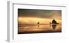 Schwartz - Haystack Sunset-Don Schwartz-Framed Premium Giclee Print