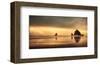 Schwartz - Haystack Sunset-Don Schwartz-Framed Art Print