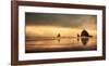 Schwartz - Haystack Sunset-Don Schwartz-Framed Art Print