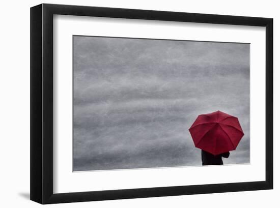 Schwartz - Little Red Umbrella-Don Schwartz-Framed Premium Giclee Print