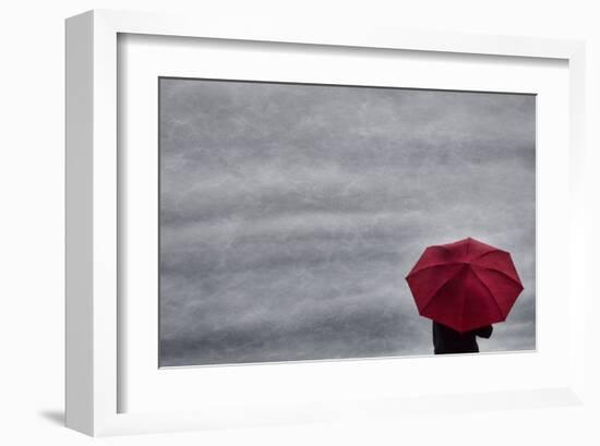 Schwartz - Little Red Umbrella-Don Schwartz-Framed Premium Giclee Print