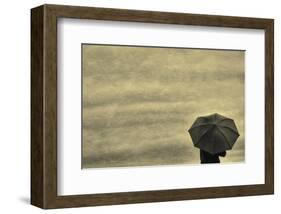 Schwartz - Little Red Umbrella-Don Schwartz-Framed Art Print