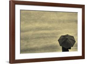 Schwartz - Little Red Umbrella-Don Schwartz-Framed Art Print