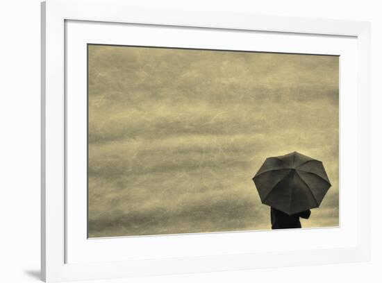 Schwartz - Little Red Umbrella-Don Schwartz-Framed Art Print