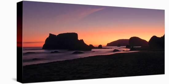 Schwartz - Oregon Coast Silhouette-Don Schwartz-Stretched Canvas