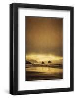 Schwartz - Sea Stacks at Sunset-Don Schwartz-Framed Premium Giclee Print