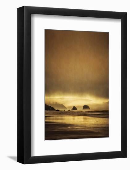 Schwartz - Sea Stacks at Sunset-Don Schwartz-Framed Premium Giclee Print