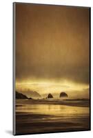 Schwartz - Sea Stacks at Sunset-Don Schwartz-Mounted Premium Giclee Print