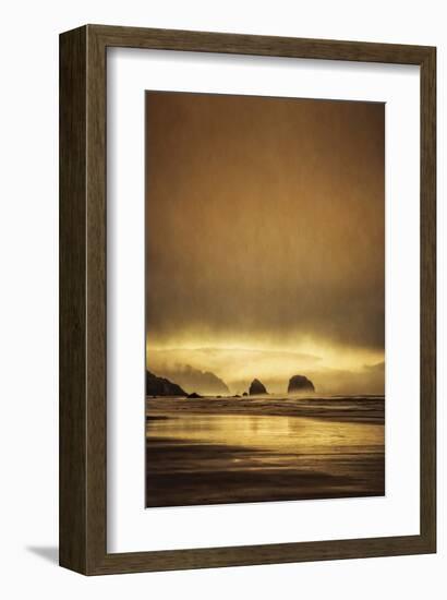 Schwartz - Sea Stacks at Sunset-Don Schwartz-Framed Premium Giclee Print