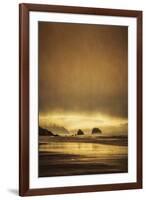 Schwartz - Sea Stacks at Sunset-Don Schwartz-Framed Premium Giclee Print