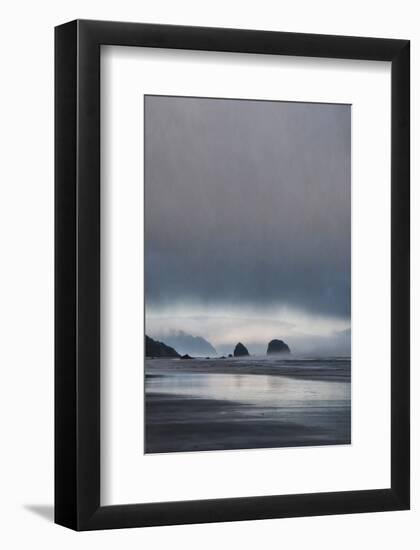 Schwartz - Sea Stacks at Sunset-Don Schwartz-Framed Art Print