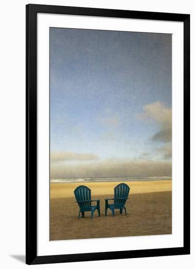 Schwartz - Two Beach Chairs-Don Schwartz-Framed Premium Giclee Print