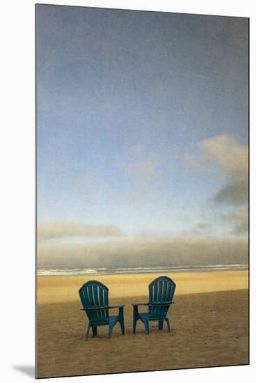 Schwartz - Two Beach Chairs-Don Schwartz-Mounted Premium Giclee Print