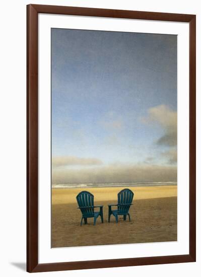 Schwartz - Two Beach Chairs-Don Schwartz-Framed Premium Giclee Print