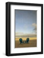 Schwartz - Two Beach Chairs-Don Schwartz-Framed Art Print