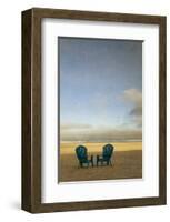 Schwartz - Two Beach Chairs-Don Schwartz-Framed Art Print