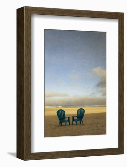 Schwartz - Two Beach Chairs-Don Schwartz-Framed Art Print