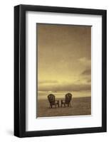 Schwartz - Two Beach Chairs-Don Schwartz-Framed Art Print