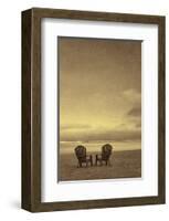 Schwartz - Two Beach Chairs-Don Schwartz-Framed Art Print