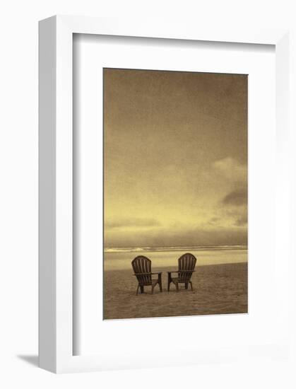 Schwartz - Two Beach Chairs-Don Schwartz-Framed Art Print