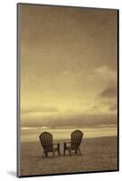 Schwartz - Two Beach Chairs-Don Schwartz-Mounted Art Print