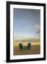 Schwartz - Two Beach Chairs-Don Schwartz-Framed Art Print