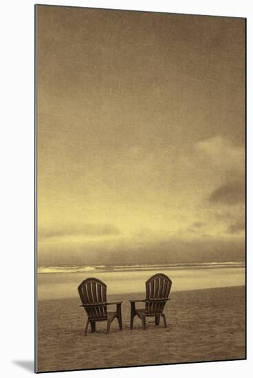 Schwartz - Two Beach Chairs-Don Schwartz-Mounted Art Print