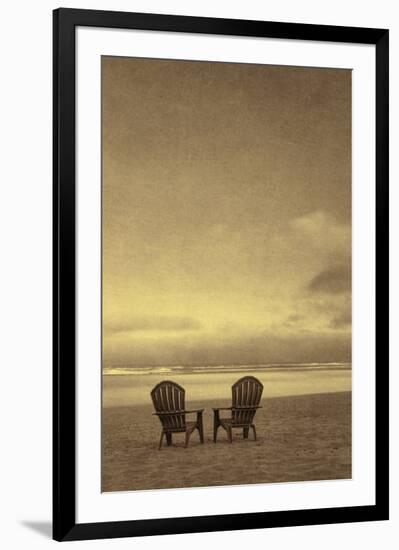 Schwartz - Two Beach Chairs-Don Schwartz-Framed Art Print