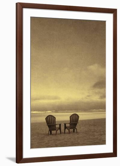 Schwartz - Two Beach Chairs-Don Schwartz-Framed Art Print