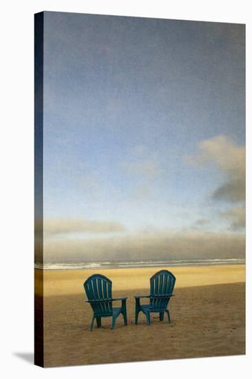 Schwartz - Two Beach Chairs-Don Schwartz-Stretched Canvas