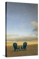 Schwartz - Two Beach Chairs-Don Schwartz-Stretched Canvas