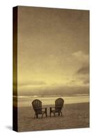 Schwartz - Two Beach Chairs-Don Schwartz-Stretched Canvas