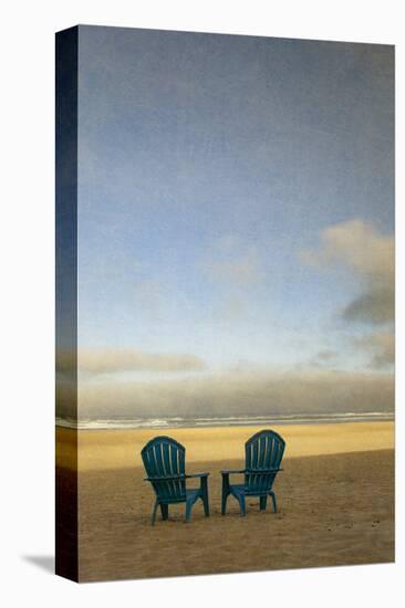 Schwartz - Two Beach Chairs-Don Schwartz-Stretched Canvas