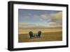 Schwartz - Two Chairs on the Sand-Don Schwartz-Framed Art Print