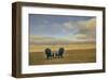 Schwartz - Two Chairs on the Sand-Don Schwartz-Framed Art Print