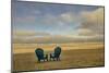 Schwartz - Two Chairs on the Sand-Don Schwartz-Mounted Art Print