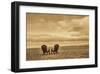 Schwartz - Two Chairs on the Sand-Don Schwartz-Framed Art Print