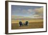 Schwartz - Two Chairs on the Sand-Don Schwartz-Framed Art Print