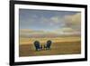 Schwartz - Two Chairs on the Sand-Don Schwartz-Framed Art Print