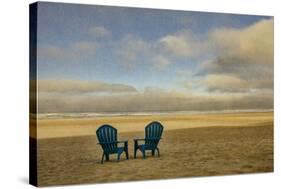 Schwartz - Two Chairs on the Sand-Don Schwartz-Stretched Canvas