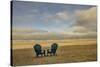 Schwartz - Two Chairs on the Sand-Don Schwartz-Stretched Canvas