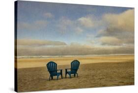 Schwartz - Two Chairs on the Sand-Don Schwartz-Stretched Canvas