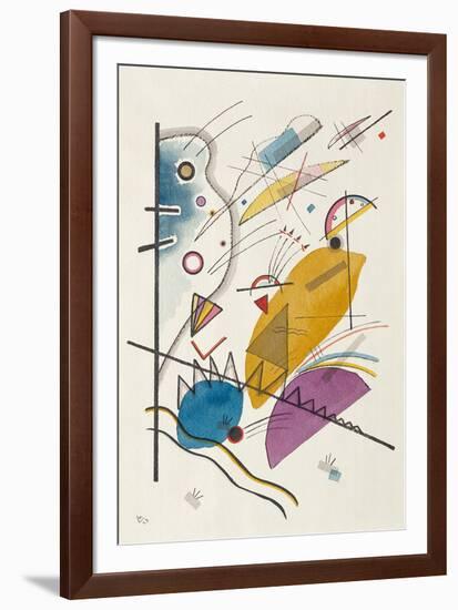 Schwarze Striche, 1913-Wassily Kandinsky-Framed Premium Giclee Print